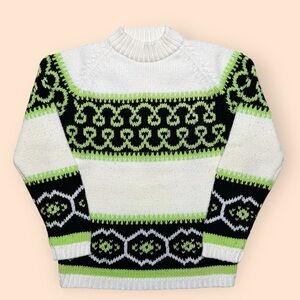 Vintage 1960s Kimlon Sweater Women’s Medium Vtg 60s Fashion